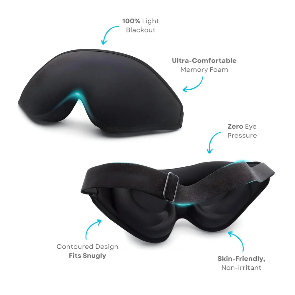 Travel Sleep Mask with Memory Foam