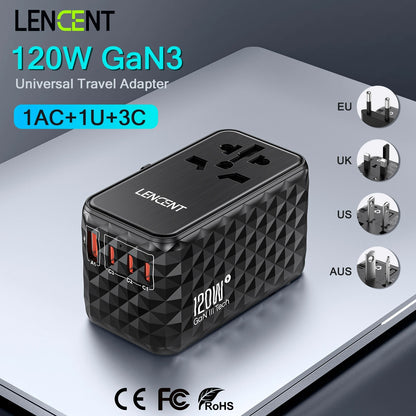 LENCENT International Travel Adapter 120W